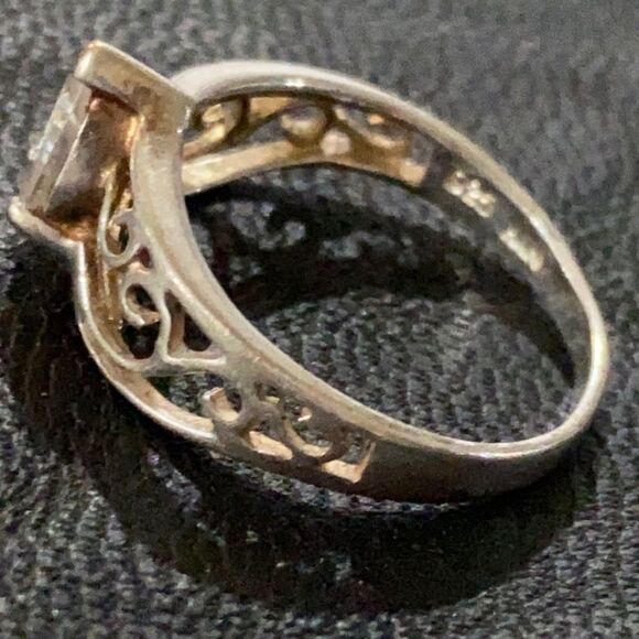 Signed Pear Cut Crown Tiara Design size 7 - Picture 6 of 11